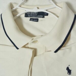 Polo Ralph Lauren Polo Shirt Men's‎ Size XL White Pocket Short Sleeve Black Pony